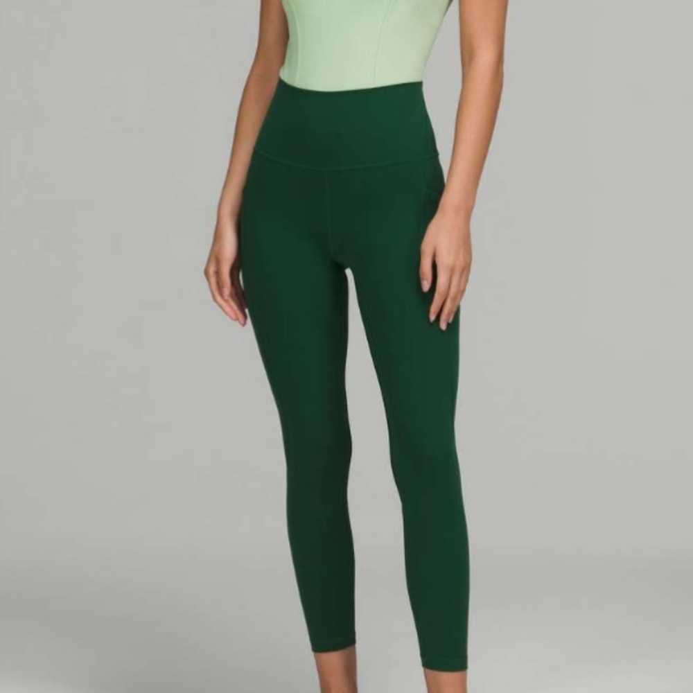 Lululemon Align High-Rise Pant with Pockets in Everglades Green - Size 6